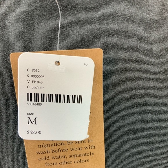 NWT Free People Don’t Be Koi Black & Orange Tee - Picture 12 of 15